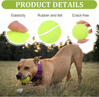 DIVINA VITAE 20Pcs Small Tennis Balls for Dogs, 2 Inch Colorful Mini Tennis Balls Fits All 2 Inch Dog Ball Launchers(Yelllow)
