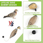 Archerest Dead Duck Dove Pheasant Dummy Bumper Toys for Waterfowl Hunting Retriever Dog Training, Floating Mallard Dummy Trainer Outdoor Soft Durable Realistic Fowl