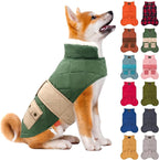 KYEESE Dog Coat Thick Cat Clothes with Pocket Warm Pet Winter Puffer Coat with Leash Hole Waterproof Dogs Jacket with Fleece Lined Soft Pet Sweater for Cold Weather Windproof Dog Coats for Small Dogs
