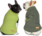 KYEESE 2Pack Dog Sweater Soft Pet Sweatshirt PulloverDog Sweaters for Small Dogs Male Warm Pet Coats Stretchy Dachshund Clothes Turtleneck Dogs Clothes