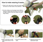 Doglay Dog Coat with Harness, Reflective Warm Dog Jacket Waterproof Puppy Winter Coat for Cold Weather, Adjustable Fleece Jacket for Small Medium Large Dogs