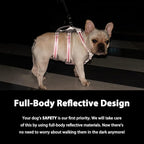 Huntboo Escape Proof Dog Harness, No Pull Reflective Harness with Lift Handle, Adjustable Pet Vest with Front and Back Leash Clips for Small Medium Large Dogs Walking Hiking Training (Red,L)