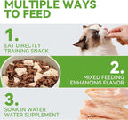OPET Freeze Dried Chicken Cat Treats, Single Ingredient Grain Free High Protein Pet Food for Cats and Dogs, Healthy Training Snacks, Freeze Dried Cat Food (Chicken Breast, 5.92 Ounce)