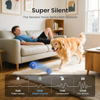 Smart Interactive Dog Toy Ball - Auto Bouncing & Rolling, Chew-Resistant E-TPU Material, 3 Interactive Modes, IPX7 Waterproof, Smart Chase Pet Toy Ball for Medium and Large Dogs (Blue)