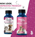 Weight & Thyroid Support for Dogs and Cats, Natural Solution for Hunger Control, Metabolism Support, Optimal Thyroid Function, Effective Dog & Cat Weight Loss, 400 Odorless, Tasteless Pills