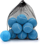 Magicorange Tennis Balls, 12 Pack Advanced Training Tennis Balls Practice Balls, Come with Mesh Bag for Easy Transport, Good for Beginner Training Ball