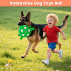 Dog Soccer Ball with Tabs, Durable Dog Soccer Ball, Puppy Water Toys Outdoor, Birthday Toys for Small & Medium Dogs, 6 Inch