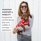 DJANGO Dog Hoodie – Warm, Lightweight, Soft & Stretchy Dog Sweater with Hood, Harness Hole & Elastic Waistband – Cozy Sweatshirt for Small Dogs up to 25 lbs, Dachshunds & Puppies – Crimson Red, Medium