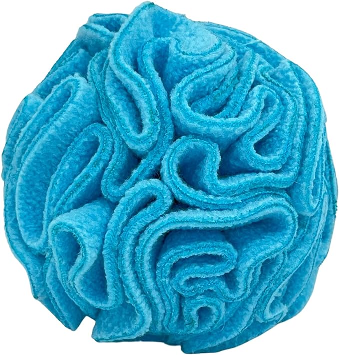 Glory To Dog Puppy and Small Breed Snuffle Interactive Foraging Dog Puzzle Ball Toy Blue