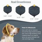 IDOMIK Dog Calming Hoodie No Shake Ear Wraps for Dogs, Quiet Head Covers for Noise Reduction & Anxiety Relief, Dog Ear Covers Muffs Head Wraps for Bath Hematoma Grooming Firework Force Drying