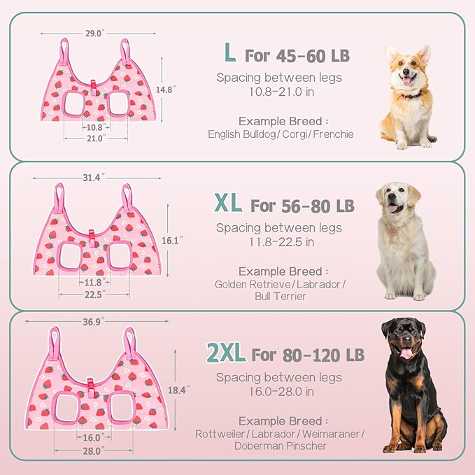 Supet Dog Grooming Hammock, Dog Hanging Harness for Nail Trimming Doorframe, Pet Holder Restraint for Clipping Nails, Pet Hoist Sling for Cutting Nails, Ear & Eye Cleaning, Medicine at Home (S)