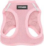 Best Pet Supplies Voyager Step-in Air Harness - All Weather Mesh, Reflective, No Pull Harness for Dogs, Cats - Secure with Hook & Loop Fastener, Buckle, Double D-Rings - Pink, S