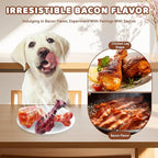 Magicorange Dog Chew Toys for Aggressive Chewers, Nylon Durable Dog Toys, Bacon Flavored Tough Chew Toys (2 Pack)