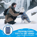 Pet Sweaters for Dogs Boys and Girls, Dynamic Letter Patterned Dog Sweater,Dog Cardigan,Pet Clothes,Pet Knitted Clothing,Fit for Different Seasons and Kinds of Dogs (Blue 2XL)