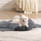 gogobunny Waterproof Dog Blanket for Large Dogs, Cats, Puppy, Reversible Faux Fur Pet Throw Blanket, Washable, Calming Furniture Protection for Sofa Bed (25x35 Inch (Pack of 1), Light Grey)
