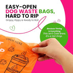 Dog Poop Bags 120 Count – Leakproof, Extra Thick & Easy Open | Unscented Plant-Based PLA + PBAT, Fits All Dispensers | Funny Hey Stinky Design – $1 Donated to Service & Therapy Dogs