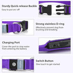PcEoTllar Light up Dog Collar for Night Walking - LED Dog Collar Light Rechargeable Color Changing, Glow in The Dark Dog Collars Waterproof Glowing Dog Collars for Large Small Medium Dogs