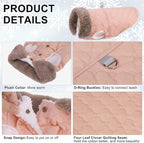 BEAUTYZOO Winter Dog Coat with Harness Built in, Warm Dog Puffer Jacket Vest Padded Fleece Cold Weather Coats Windproof Waterproof Snow Jackets Clothes for Small Medium Puppy, Pink XS