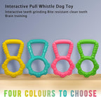 Tug of War Dog Toy, Interactive Dog Pull Toys, Adult and Puppy Teething Toy, Tough Chew Toy for Small Medium Large Dogs, Rubber, Lightweight, Comfortable Grip (Yellow)