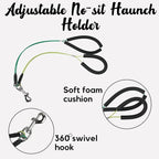 Foldable Dog Grooming Arm with Clamp & Pet Grooming Table Accessories - Adjustable Height 20"-35" with No-Sit Holder, Grooming Restraint for Small, Medium Dogs at Home or Salon