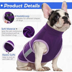 MIGOHI Dog Anxiety Relief Coat,Comfort Anxiety Vest for Dogs,Adjustable Dog Anxiety Calming Wrap for Fireworks,Thunderstorms,Travel, Separation, Anxiety Jacket for Large Dogs,L,Purple