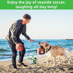 QDAN Dog Soccer Ball Football Basketball Set - 3 PCS Dog Balls with Strap for Tug of War, Soccer Ball Football Toys for Small Medium Large Dogs, Herding Ball for Dogs, Dog Birthday Toy