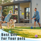 Magicorange Dog Balls Tennis Ball Toys Dog Toy for Aggressive Chewers Indestructible Teething Chew Toys Water Toy Fetch Ball for Dogs (2 Pack)