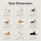 Small Dog Bed Waterproof Orthopedic Dog Beds for Medium Sized Dogs Comfy Pet Cat Bed with Sides, Washable Removable Cover