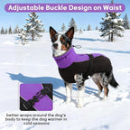 IDOMIK Dog Winter Coat, Reflective Waterproof Dog Jacket for Cold Weather, Warm Pet Coats for Small Medium Large Dogs, High Collar Doggy Fleece Snow Jacket, Winter Vest with Adjustable Buckle,XL