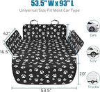 Veckle Cargo Liner, SUV Cargo Cover for Dogs with Side Flaps Hammock Water Resistant Nonslip Dog Seat Cover Area Protector Scratchproof for SUVs Sedans Vans, Paw Print