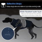 AOFITEE Dog Coat, Warm Dog Jacket with Harness Built in, Waterproof Coats for Small Dogs, Dogs Winter Coat Puffer Jacket with Zipper & Fleece Collar, Pet Snowsuit Sweater for Chihuahua Yorkshire, XS