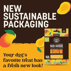 Earth Animal No Hide Stix - Long Lasting Rawhide Free Small Dog Chews Sticks, Mango - 20 Count Value Pack