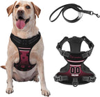 Custom Arizona Dog Harness with Reflective Stripes Personalized Name and Number Dog Vest Harness with Pet Traction Rope for Small Medium Large Dog