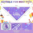 SCENEREAL Holiday Dog Bandanas 9 Pack,Halloween Christmas Thanksgiving Day Dog Bandanas Bulk Set for Party, Puppy Scarf Pet Costume Birthday Supplier for Small Medium Large Dogs Boy Girl