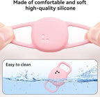 DDJ for Tile Life360 Sticker (2024) Tracker Cat Collar Case, 2-Pack Silicone Anti-Lost Protective Cover Tile Tracker Holder for Dog & Pet Collars, Ultra Durable, Easy Installation, Lightweight, Pink