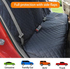 Honest Dog Car Seat Covers, Dog seat Cover with Side Flap for Cars, Trucks, and Suv's - Waterproof & Nonslip Pet Seat Cover for Backseat