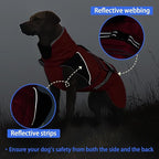 MIGOHI Cozy Small Dog Coat - Reflective Dog Coat for Small Dogs,Fleece Winter Coats Jacket for Dogs with Leash Hole,Snowproof Thick Puppy Clothes,Pomeranian,Chihuahua,XS,RedBlack