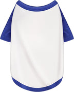 Stylish White Color Block Dog Shirt: Premium Polycotton Blend, Comfortable, Breathable, and Wrinkle-Resistant. Perfect Apparel for Small, Medium, & Large Dogs, a Must-Have for Pet Lovers 4XL