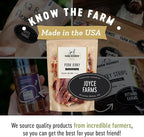 Farm Hounds - Pork Jerky - Premium Natural Jerky for Dogs - 100% Humanely Raised Pork - Break-to-Size - Great for Training & Treats - No Added Fillers - Made in USA - 3.5 oz - 1 Pack