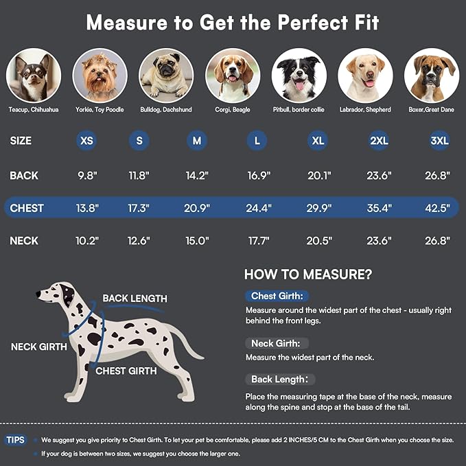 Queenmore Dog Jackets for Large Dogs,Dog Coat with Harness Built in,Waterproof Dogs Coats with Zipper On Back,Warm Fleece Lining Cold Weather Pet Coats with Furry Collar for Labrador,NavyBlue,XL