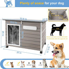 Dog House Outdoor Weatherproof Wooden Igloo Dog House with Raised Feet for Small Dogs Indoor & Outdoor, Dog Houses with Removable Floors, Waterproof House for Small Dogs Outside PET63