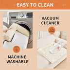 HAOMAIJIA Dog Couch Bed for Large Dogs, Non Slip Pet Couch Covers for Sofa Thick Soft Washable Dog Couch Cover Protector All Seasons Universal Dogs and Cats Bed Mat (Off White, Large)