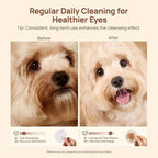 HICC PET Eyes Wipes for Dogs & Cats Upgraded Pro Version, Vet-Recommended Dog Eye Wipes Hypoallergenic, Dog Tear Stain Remover, Remove Debris, Mucus & Discharge - 100ct, Unscented