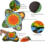 Dogs Snuffle Mat Pet Feeding Mats Puppy Sniffing Pad,Cat Doggies Interactive Puzzle Toys for Multiple Breeds Encourages Natural Foraging Skills,Training and Stress Release (Orange)
