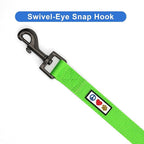 Pawtitas Personalized Dog Leash Embroidered Customize with Your Pet Name & Phone Number Puppy 6 ft Long Small Green Custom Engraved Name, ✅ Solid, Customized XS/S (Pack of 1)