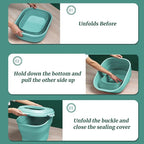 Cereal Rice Food Storage Containers, Collapsible 20 to 50 Lbs Dispenser Bin with Rolling Wheel Airtight Locking Lid, Dog Pet Cat Flour Sugar Plastic Leakproof Sealable Large Kitchen Pantry Holder