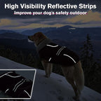 Lelepet Warm Dog Coat Waterproof Dog Jacket for Large Dogs Reflective Fleece Vest with Adjustable Buckle Hook & Loop Windproof Cold Weather Coats for Small Medium Large Dogs, Dark Purple, XXL