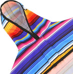 HDE Dog Raincoat Jacket Reflective Adjustable Hooded Pet Poncho Rain Coat with Leash Hole for Small to X-Large Dogs Baja Stripes - XL