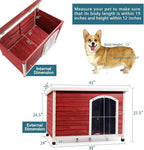 Petsfit 40.8 X 26 X 27.6 Inches Wooden Dog Houses, Dog House Outdoor