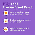 Halo Freeze Dried Raw Dog Food Topper, Beef Recipe, 100% Protein Source, For Natural Energy, Real Meat Topper, 3.5 Oz Pouch